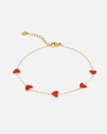Red Hearts Bracelet