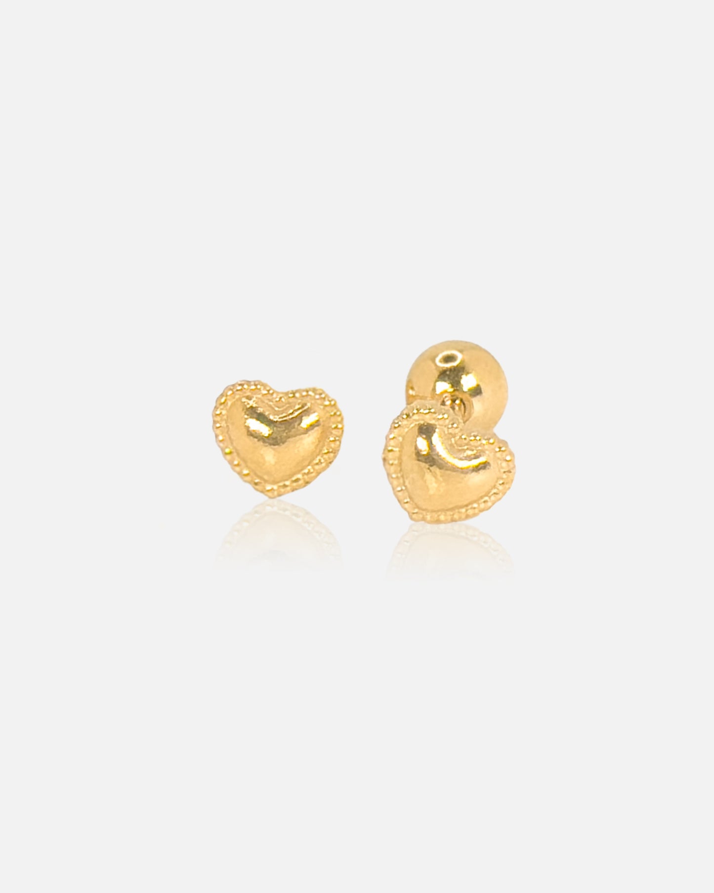 Dotted Heart Earrings