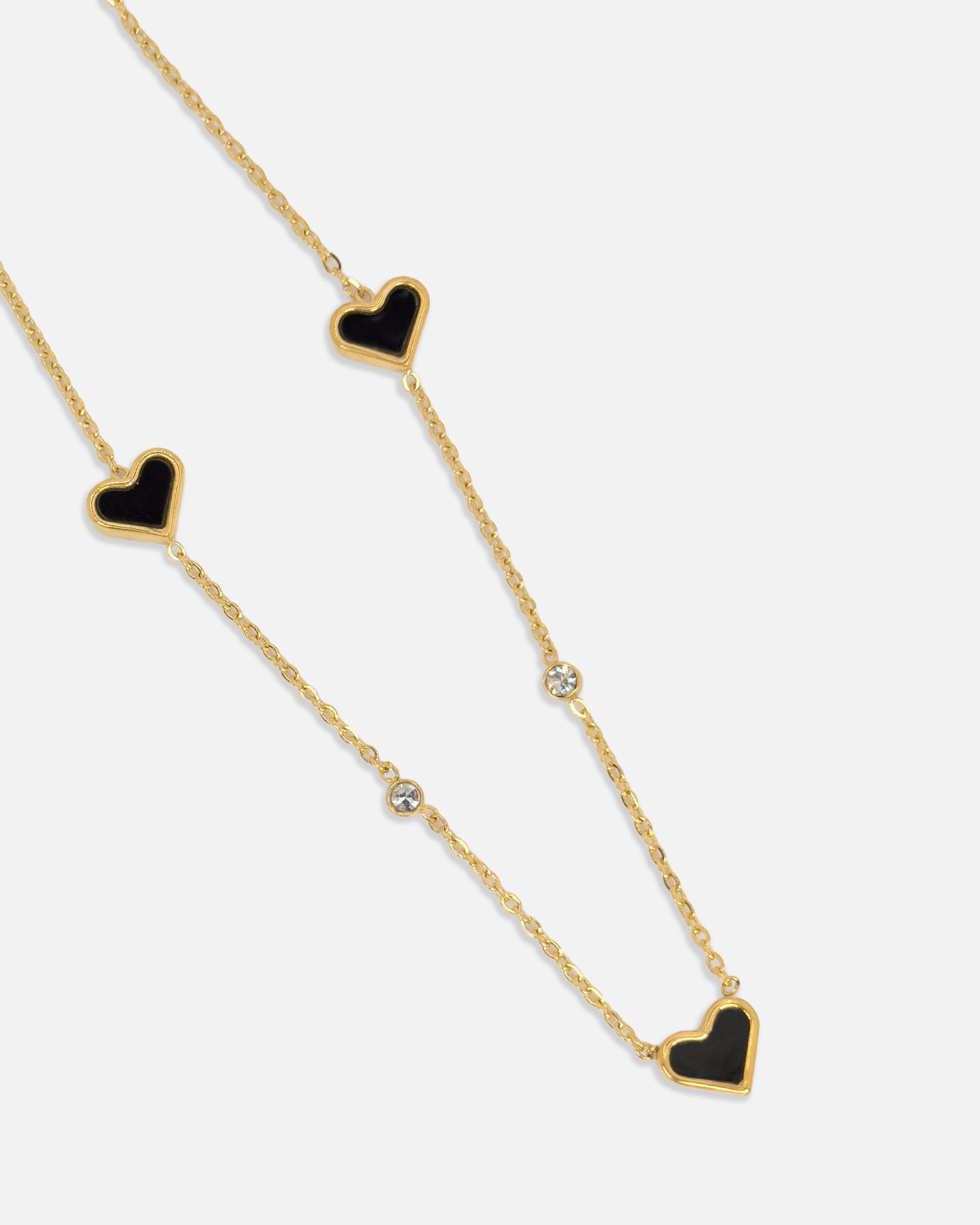 Black Hearts Necklace