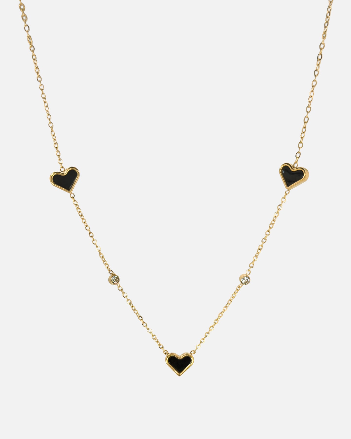 Black Hearts Necklace