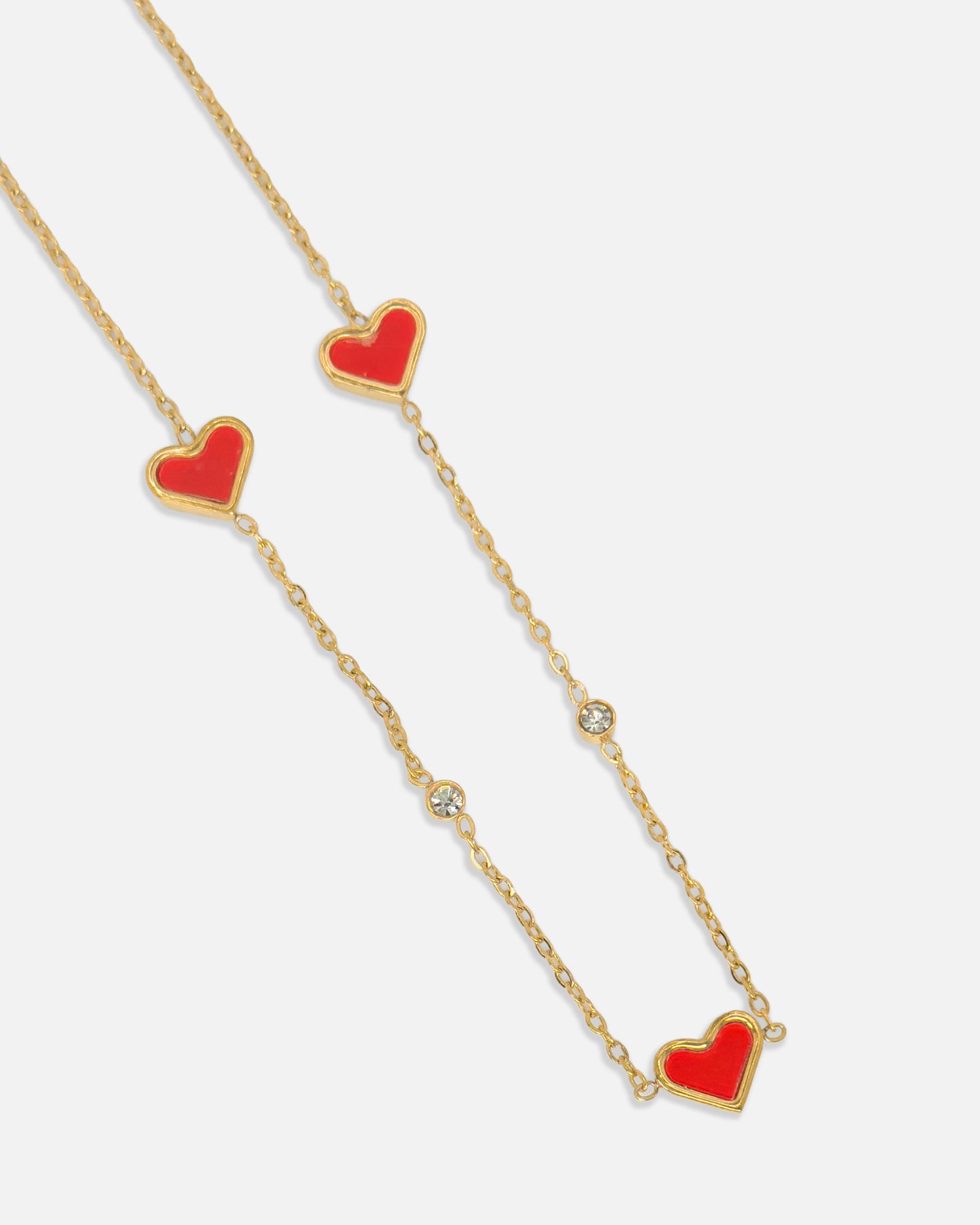Red Hearts Necklace