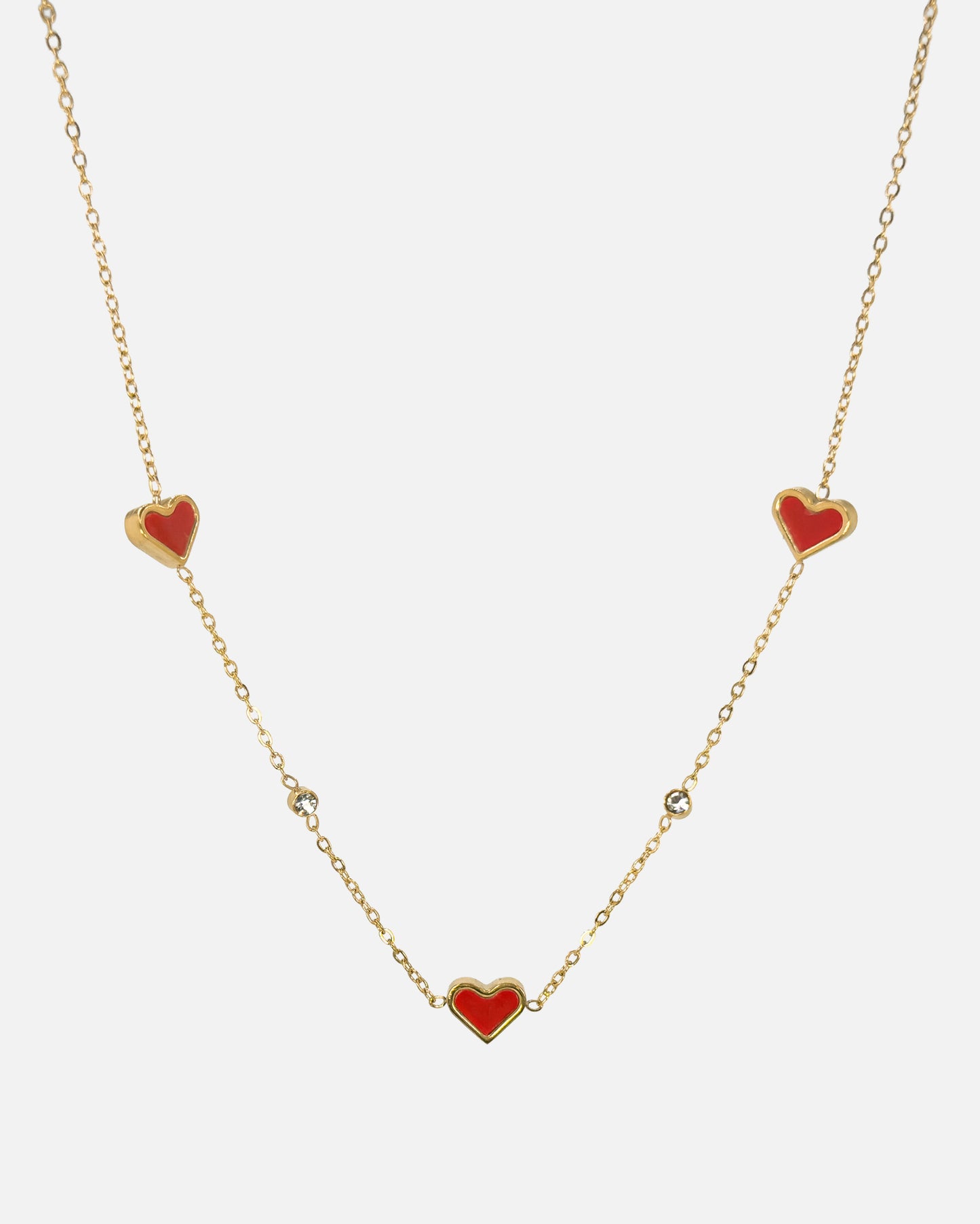 Red Hearts Necklace