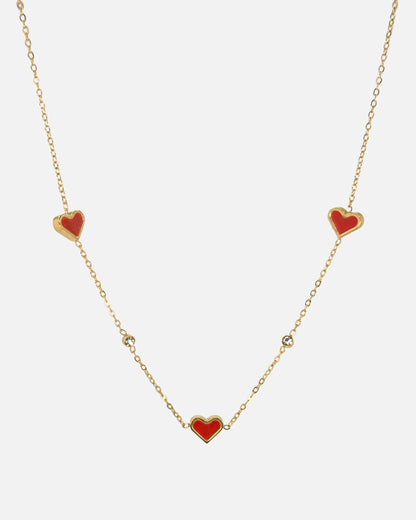 Red Hearts Necklace