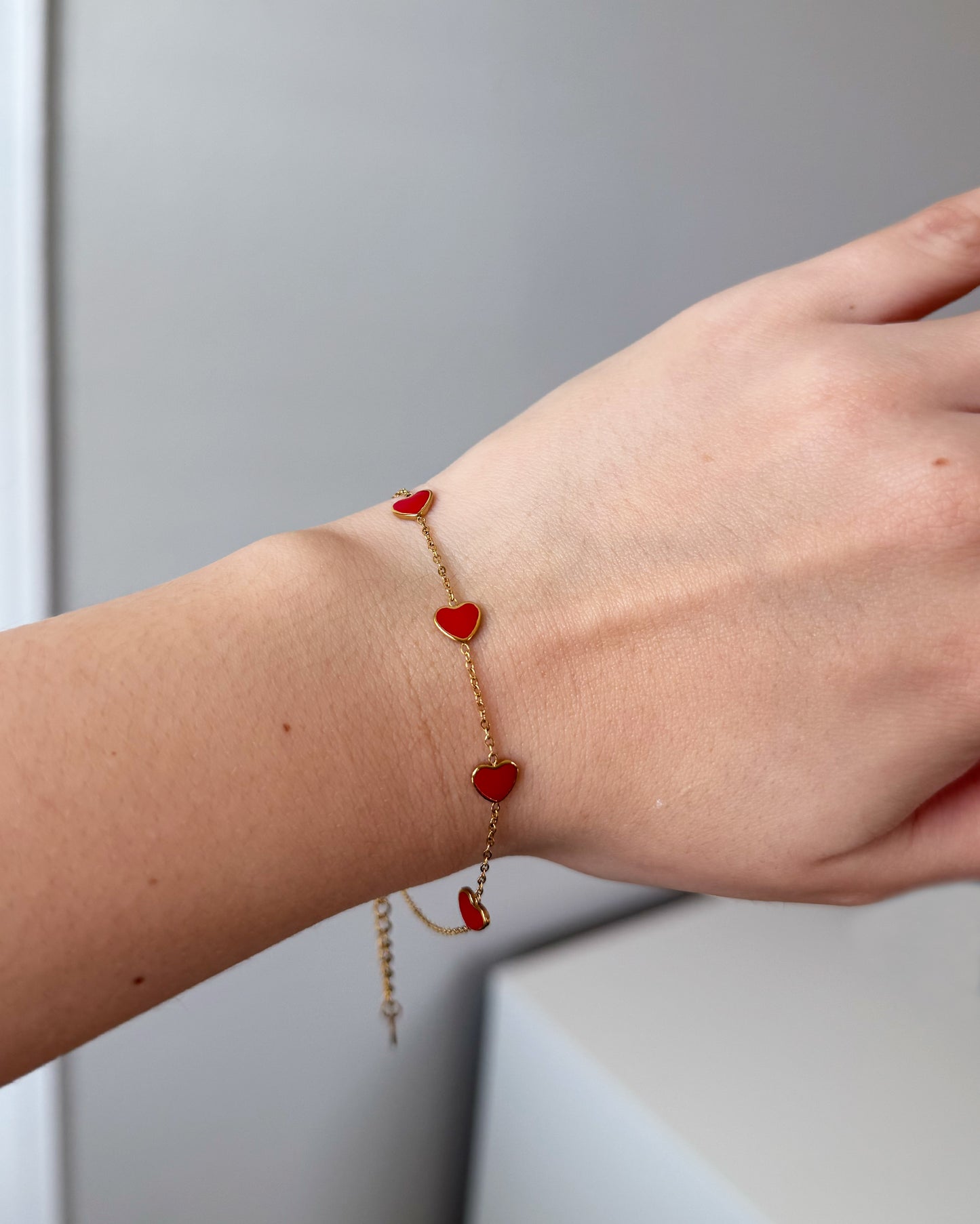 Red Hearts Bracelet