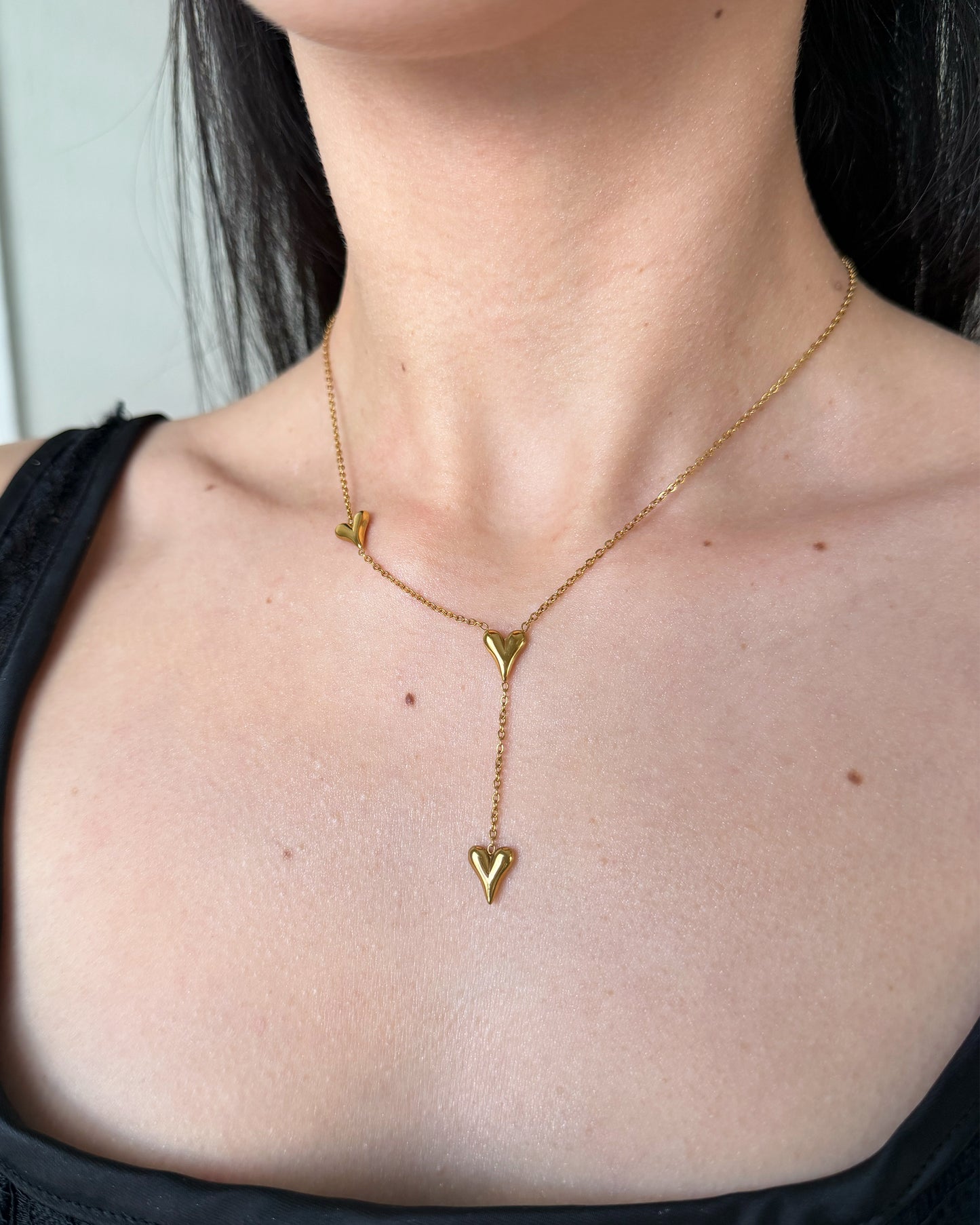 Trio Hearts Necklace