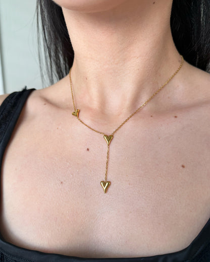 Trio Hearts Necklace